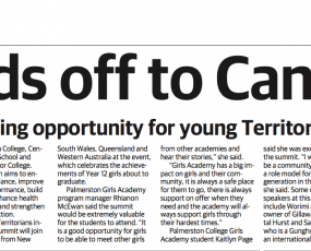  NT kids off to Canberra (The NT News)