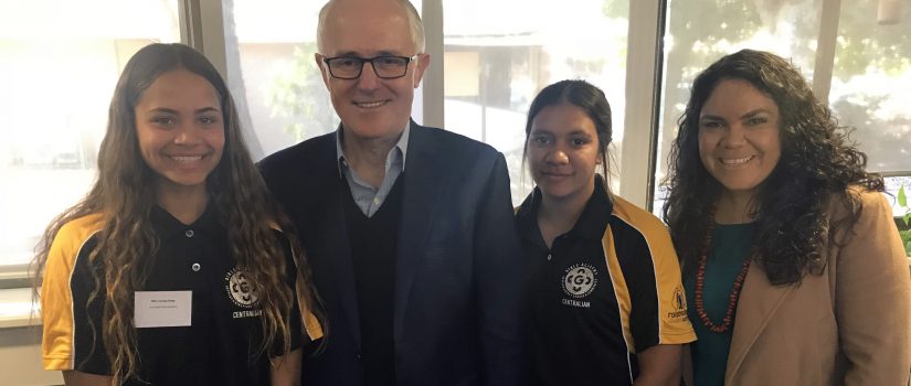 Centralian Students Welcome Prime Minister